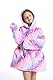 Zhiwei Hoodie Sweatshirt, Mädchen Kapuzenpullover, Sherpa Sweatshirt Decke, Wearable Sweatshirt Blanket, Super weich und bequem, Geeignet für Kind