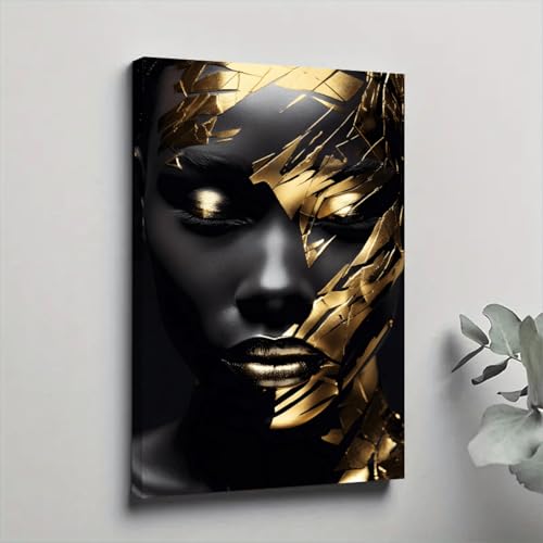 Affiche sur toile de femme africaine pour célébrer la beauté et la force culturelle