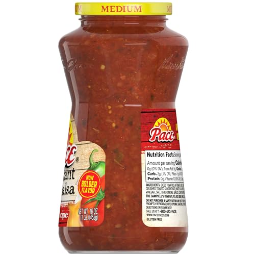 Image of Pace Salsa, Restaurant Style, Original Recipe, Medium Salsa, 16 oz Jar (Pack of 12)