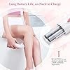 Épilateur pour femme - Avec lumière LED - Pour le visage et le corps - Épilateur électrique - Pour le corps, les aisselles, le bikini et les jambes