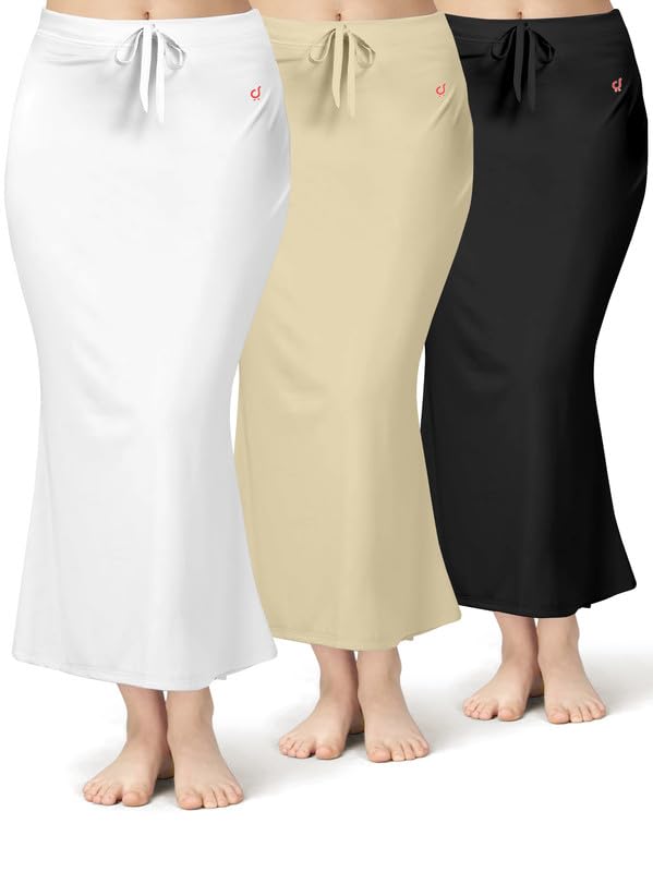 Image of TRENDMALLS Women Saree Shapewear Petticoat for Women, Cotton Blended,Petticoat,Skirts for Women,Shape Wear Dress for Saree Shaper(Combo-Pack)