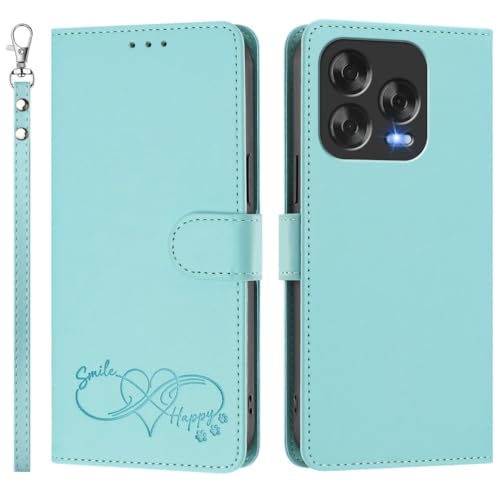 Étui Nokia C300 vert menthe clapet magnétique protection antichoc