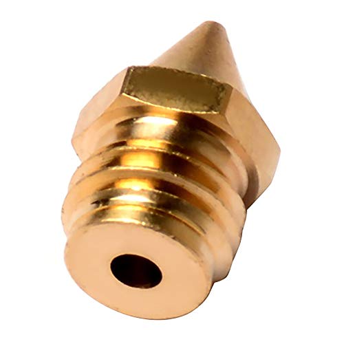 Lysee 3D Printer Parts & Accessories - 3D Printer Accessories, 0.4mm Brass Nozzle Head, Suitable for A10M A20M A30M A10T A20T (10 Pack) - (Color: Gold)