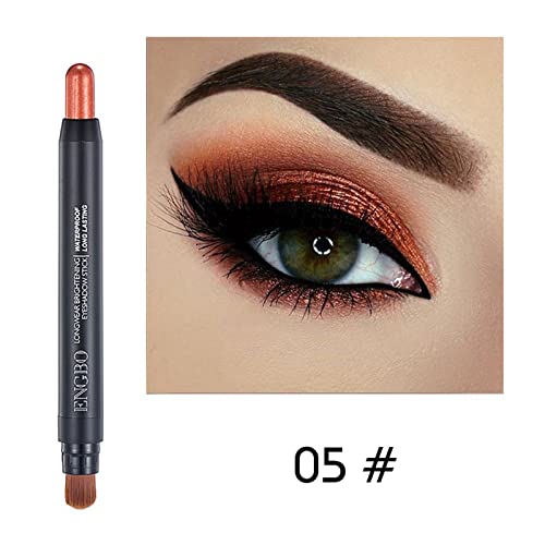 Volksrose 6Pcs Eyeshadow Stick Set, Shimmer Eye Shadow Crayon Set With Soft Brush, Waterproof Long Lasting Eyeshadow Brightener Pencil, Pearly Sparkle Glitter Eyeshadow Pencil Makeup Set For Eyes #TOP5