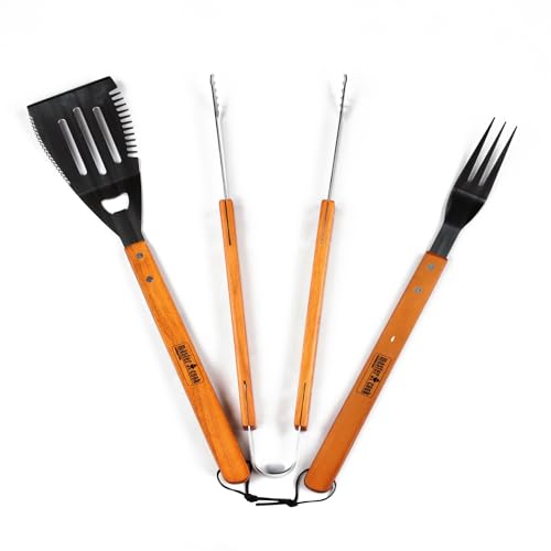 Completo: il set di accessori professionali per barbecue è ciò che ti occorre per grigliare al meglio, ovunque tu voglia, senza dover rinunciare a nulla