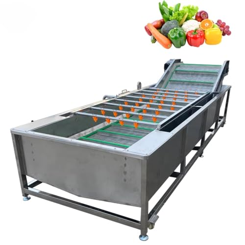 Customizable Bubble Vegetable Cleaner, Commercial Fruit Vegetable Washing Machine - Industrial Produce Washer, Perfect for Farmers Manufacturers, Catering Companies