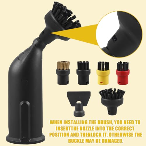 10 Stück Für Kärcher Dampfreiniger Zubehör, Dampfreiniger Ersatzteile Sätze, Dampfreiniger Zubehör Rundbürsten Ersatzteile, Zubehör Für Kärcher Dampfreiniger Easyfix SC1 SC2 SC3 SC4 SC5