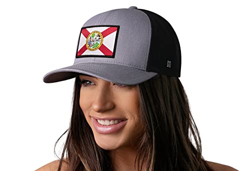 Image of HAKA State Flag Series Trucker Hat for Men & Women, Adjustable Baseball Hat, Golf Hat Snapback