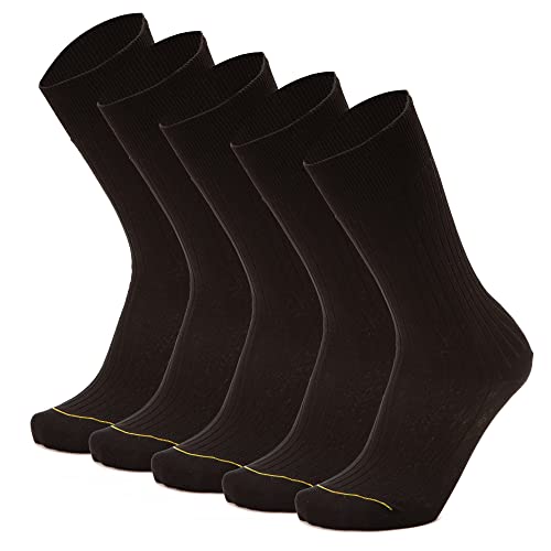 Ciocca Short mid-calf socks classic rib, medium weight cotton - 5 Pairs - reinforced toe - MADE IN ITALY