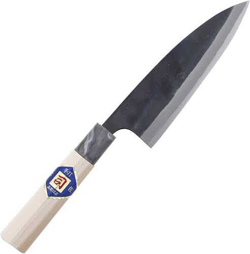 Centro de distribución Tosa Hamono, cuchillo Tosa, Uchi negro, cuchillo Funayuki, acero blanco, No. 1 5.9 pulgadas (5.906 in)