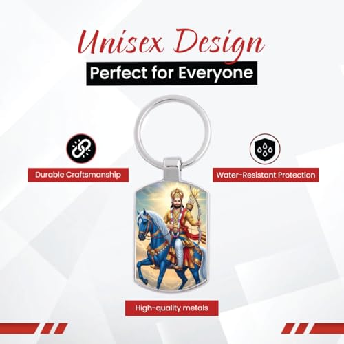Image of Stylish Metal Keychains with Permanent Glossy Print - Inspirational Quotes & Spiritual Designs - Perfect Key chains for loved ones, Personal Use, Gifts & Return Gifts