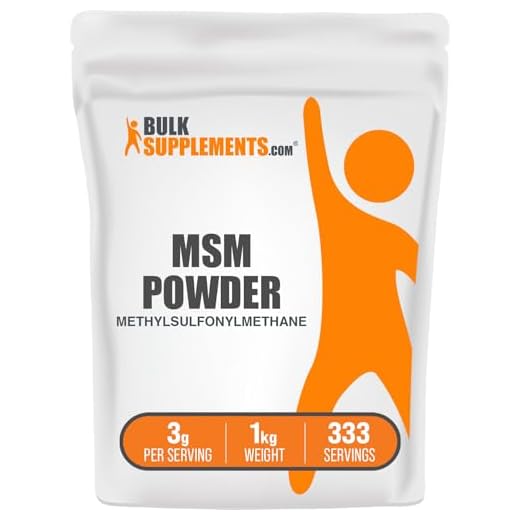BulkSupplements.com MSM Powder (Methylsulfonylmethane) (1 Kilogram)