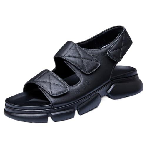 Men's Sandals Genuine Leather Breathable Outerwear Beach Shoes Casual Non-slip Sandals