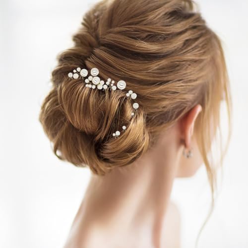 12 Pinzas de Perlas para Novia, Accesorios de Boda miniatura 3