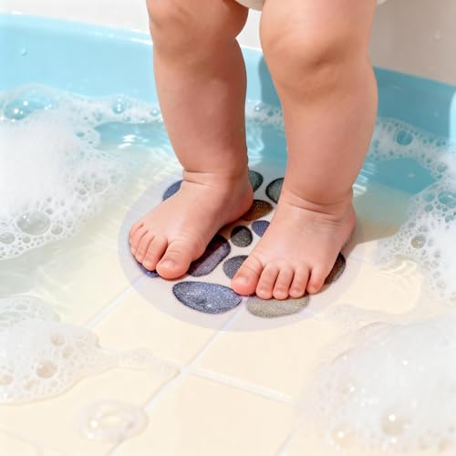 Culinavog 10 Stück rutschfeste Badewannen-Aufkleber, Anti-Rutsch-Badewanne Aufkleber, wasserdichte Badewannen-Deko, Antirutsch Pads Dusche mit Premium-Schaber für Dusche und Badewanne