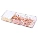 Rose Gold Notes Holder with Cube Memo Pad 320 Sheets, Acrylic 3 in 1 Drawer Organizer by Draymond Story - Desktop Stationery Series (Thank You Gifts for Boss)