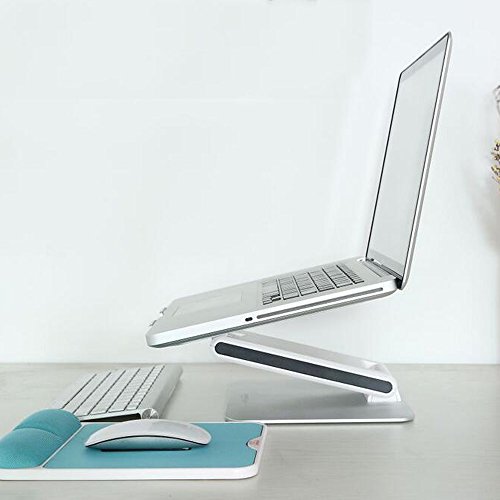 SKYZONAL Aluminum Notebook Desktop Stand Height Adjustable Laptop Stand for Computer PC Notebook MacBook Ipad