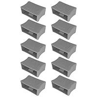 cyclingcolors 10x Schieber zur Härteverstellung von Lattenrosten mit Federholzleisten der Stärke 8mm & Breite 38mm Lattenrostes Grau