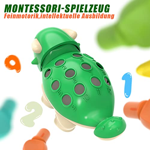 Spielzeug Ab 1 Jahr,Baby Spielzeug Dinosaurier Spielzeug,Montessori Spielzeug Ab 1 2 3 Jahr Trainiert Hand-Auge-Koordination Und Die Feinmotorik Kinderspielzeug Ab 1 Jahr - Image 4