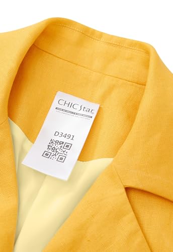 CHIC STAR Womens Linen Blazer Jacket4
