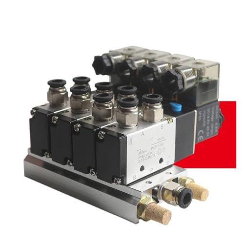 Collecteur de valeurs pneumatiques 5/2 îlot distributeur 8mm DC12V - 2