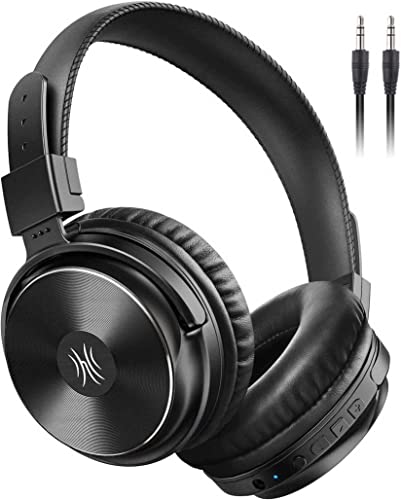 Bluetooth 5.2 Gros Casque, Casques Sans Fil Pour une Utilisation Quotidienne, Audio Hi-Fi et Basses Profondes, Micro CVC8.0 Pour Les Appels, Filaire et Sans Fil 2 en 1, Oreillettes Confortables Cover