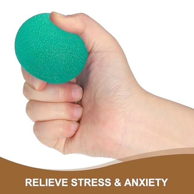 PATIKIL Hand Exercise Balls, Squeeze Balls Stress Balls for Adults Grip Strengthening Occupational Equipment