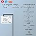 Wooswen 2Pc Tuya Smart Zigbee Switch with Temperature Sensor Passive Dry Contact Zigbee Relay Work with Home Assistant AC85-250V