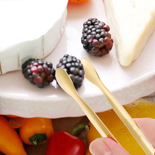 Utensilios para servir queso y tenedores dorados para vajilla de fiesta y noches de vino 4