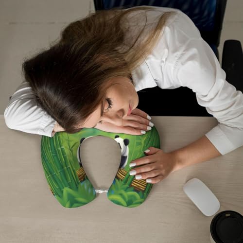 Almohada de viaje de espuma viscoelástica en forma de U miniatura 5