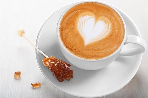 Rock Candy Demitasse Sticks - Amber - Unwrapped 100 Count for Coffee and Cocktails - Certified Kosher, Non GMO, Gluten-Free (1) - Thumbnail 3