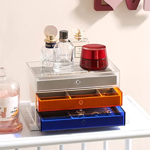 Boîte de rangement petite boîte à bijoux avec compartiments modulables pour colliers