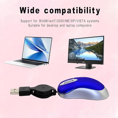 Ratón mini USB para portátil y PC de escritorio con 1600 DPI ajustable 4