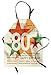 ABAKUHAUS Cumpleaños 80 Delantal de Cocina, Fiesta de 80 Años con Mejores Deseos Feliz Cumpleaños Universal, No Se Ensucian Fácilmente Moderna Tecnología de Estampado, Bermellón Claro
