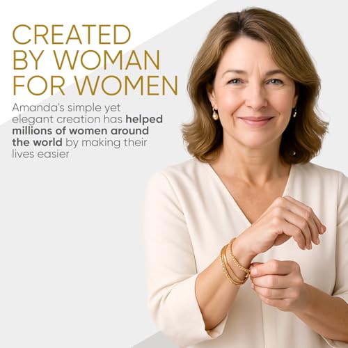 Mission Gallery Bracelet Holder Helper Tool - Fastener Helper Tool for Bracelet, Necklace, Jewelry, Watch - Clasp Helper - Portable, Easy-to-Use, Made of Metal, Gold