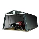 TOOLPORT Portable Garage 3.3 x 6.2 m Storage Shed Shelter Tent Carport Car Canopy PE 450 N green