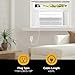 Whirlpool 15,000 BTU Window Mounted Inverter Air Conditioner with Quiet, High Efficiency Operation and Remote, Window AC Unit for Apartment, Living Room, Bedroom, Large Rooms up to 700 Square Feet