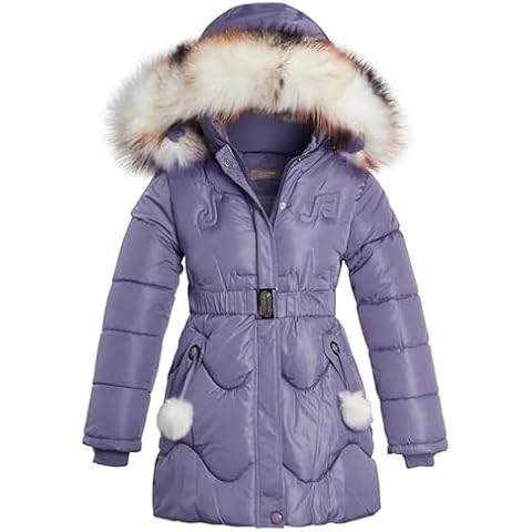 SS7 Girls Lilac Quilted Parka Coat thumbnail