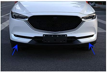 2Pcs ABS Chrome Car Front Fog Light Fog Light Eyebrow Trim Decorate Cover for Mazda CX5 CX-5 2017 2018 2019 2020 2021