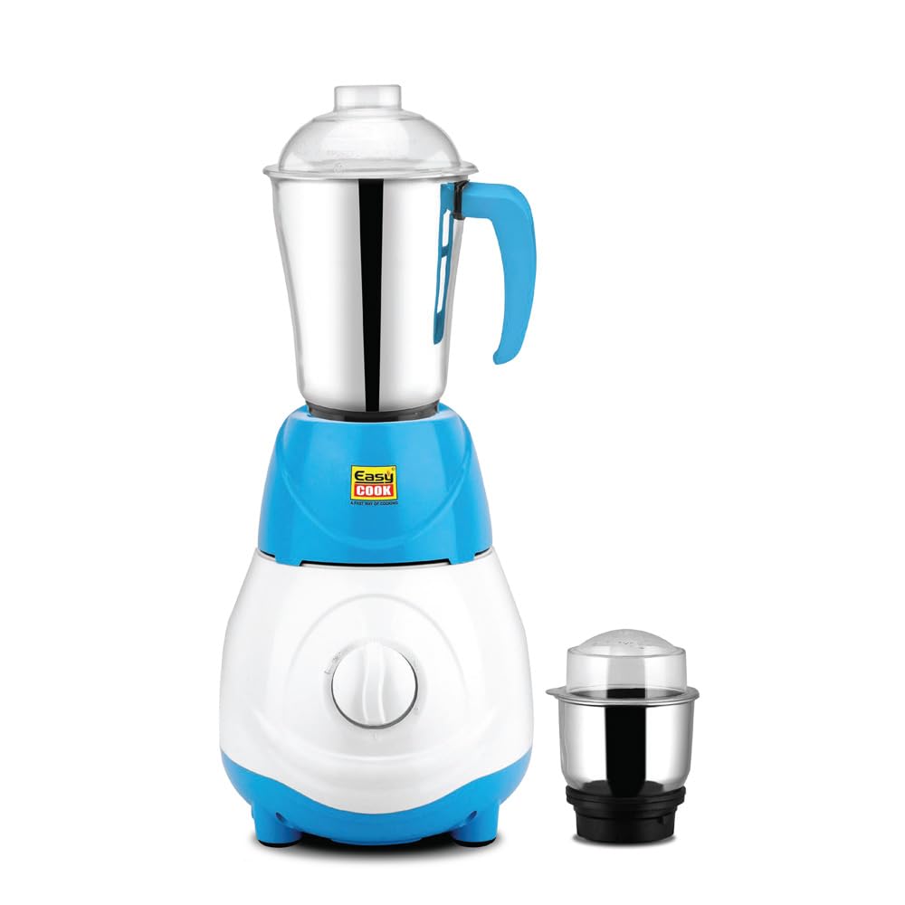 EASY COOKBeauty Plus 550 Watt Mixer Grinder | Multipurpose Heavy Duty Mixer Grinder with 2 Stainless Steel Jars (1L & 250ml) - Stainless Steel Blades | 3 Speed with Incher.
