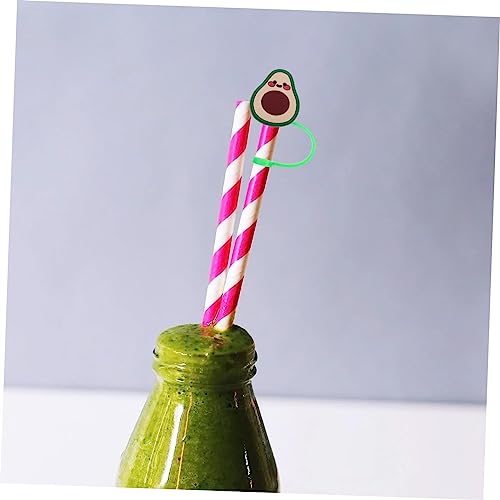 Couvercles de paille silicone kawaii pour verres | Lot de 50 capuchons réutilisables variés