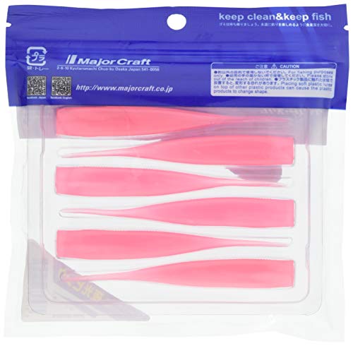 メジャークラフト ジグパラワインドスリム用ピンテールワーム JPWS-PT #GPK 夜光ピンク ピンテール 2枚目