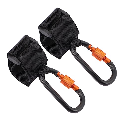 SUPVOX Stroller Hooks Carabiner Clips 2 Pack Organizer for Accessories Wagon Clip Storage Bag