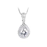 Deschenke für Freundin: Modeschmuck halskette sind schön verpackt, kommt mit silbernem tuch und flanellbeutel, ist beste jahrestag geschenk für sie. Damen schmuck halskette verwendet werden geeignet um Ihre liebe als höfliches und ​gentleman-geschenk auszudrücken, im schönes geschenk für geburtstage, beim Dating, Hochzeiten, Weihnachten, Valentinstag, Abschlusssaison, Muttertag, Jubiläen, Unfallüberraschungen und etc.