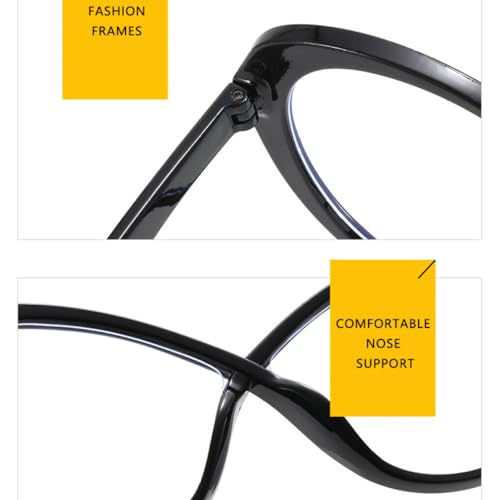 Montures de lunettes léopard tendance motif patchwork noir - 6