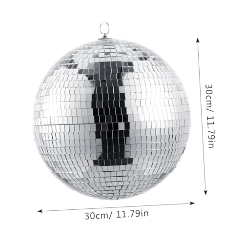 Bola espejada plateada Totority, 1 unidad, para colgar en fiestas, discotecas, KTV y decoración navideña miniatura 2