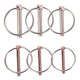 DECHOUS 15 Stück Sicherungsbolzen Sortiment aus korrosionsbeständiger Legierung 6x45mm 8x45mm für Traktoren Anhänger und Gartenbau