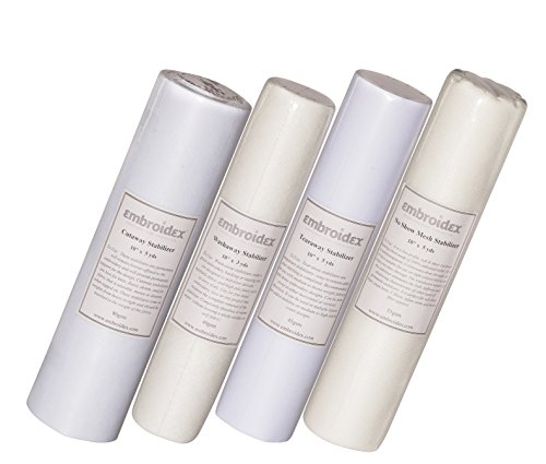 Embroidex Embroidery Machine Starter Kit - Everything Needed To Do Machine Embroidery Thread, Stabilizer, Bobbin Needles Etc Plus Bonus Embroidery Designs And Instructional Cd #TOP4