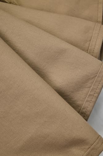 Image of SNITCH Men Casual Trousers| Baggy Fit Mid Rise Solid Plain Front Style | Breathable Cotton Blend & Lightweight Linen Fabric for Summer & Everyday Outings