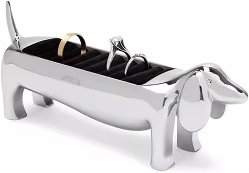 Jewelry Stand Metal Dog Jewelry Organizer Stand Ring Box Rings Holder Jewelry Displayer